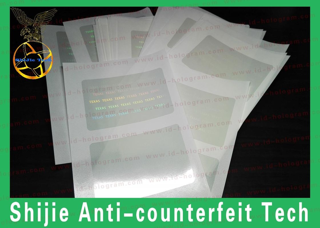 Anti-Counterfeiting without backlight reasonable price attain the best quality holographic overlay