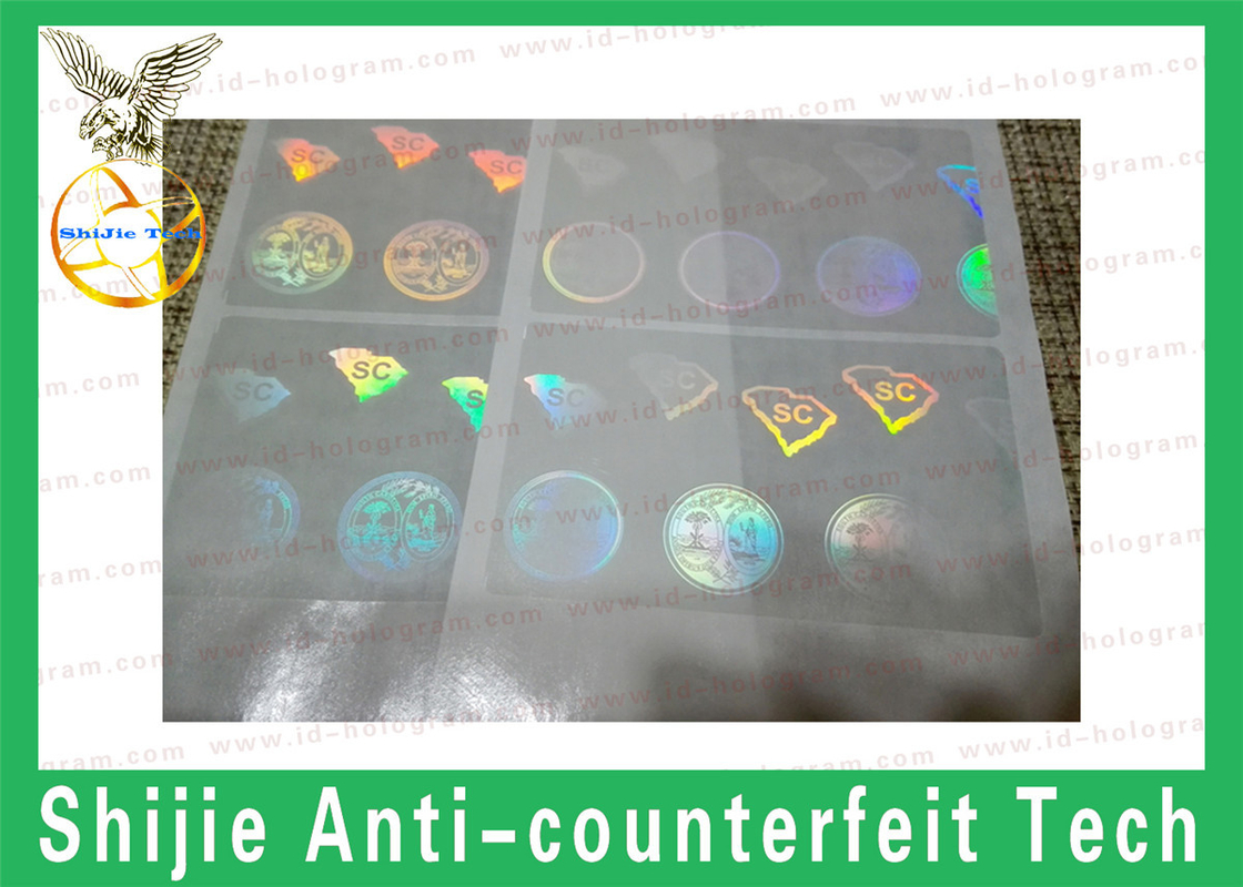 Transparent Hologram FL,SC overlay square corner DHL express favorable price