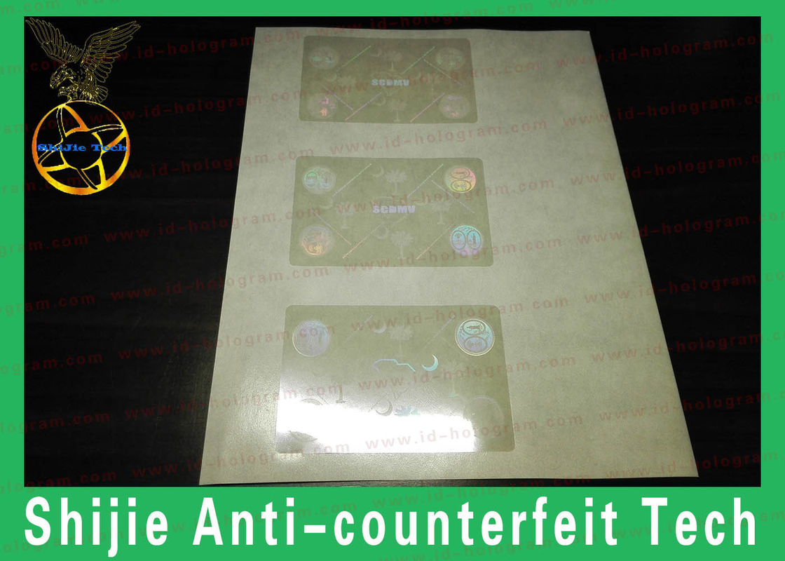 Overlay hologram no bubbles fit the card Safety shipping without UV